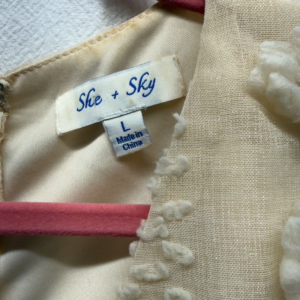 Whimsical Barbie Vibe Cottagecore Cream Textured 3D Pom-Pom Wrap Mini Dress Line - Picture 3 of 8